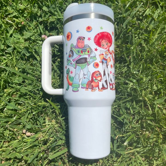 Custom 40 oz Tumbler Walt Disney Toy Story Woody Buzz Brand new double w… - Picture 5 of 9